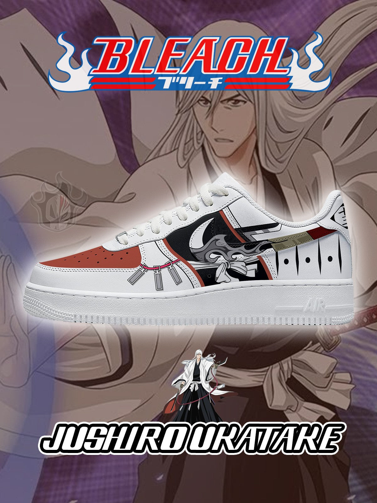 Jushiro Ukatake V.2 Custom Air-Style Sneakers