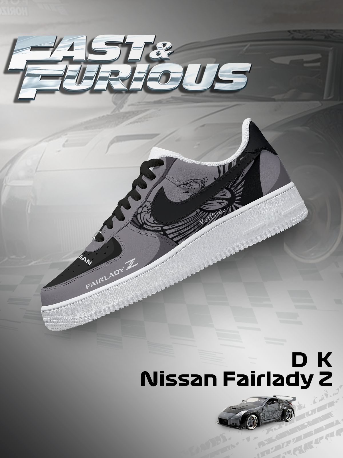 DK Fairlady Z Custom Air-Style Sneakers