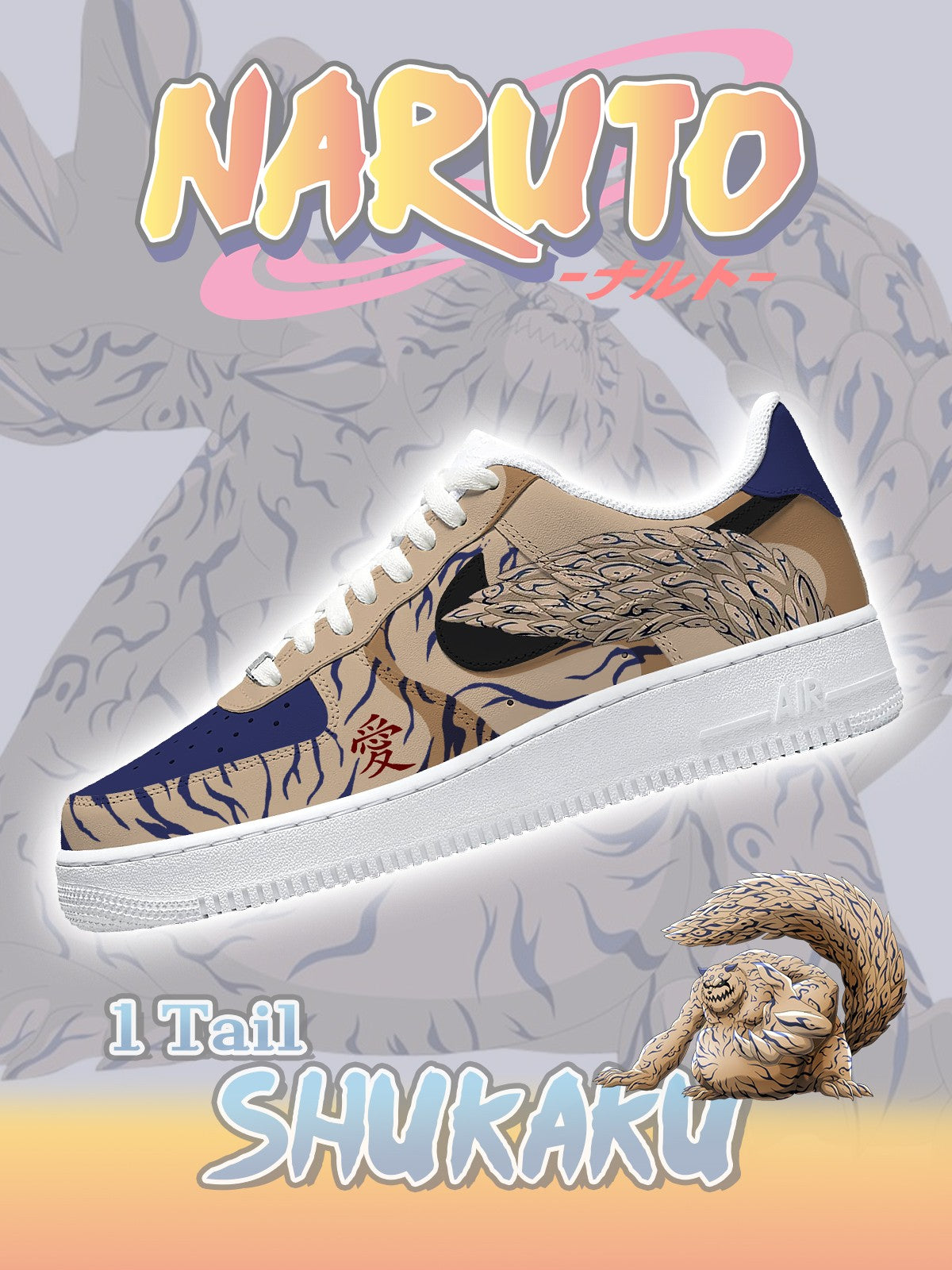 Zapatillas Shukaku de una cola personalizadas estilo Air