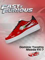 Dominic Toretto RX-7 Custom Air-Style Sneakers