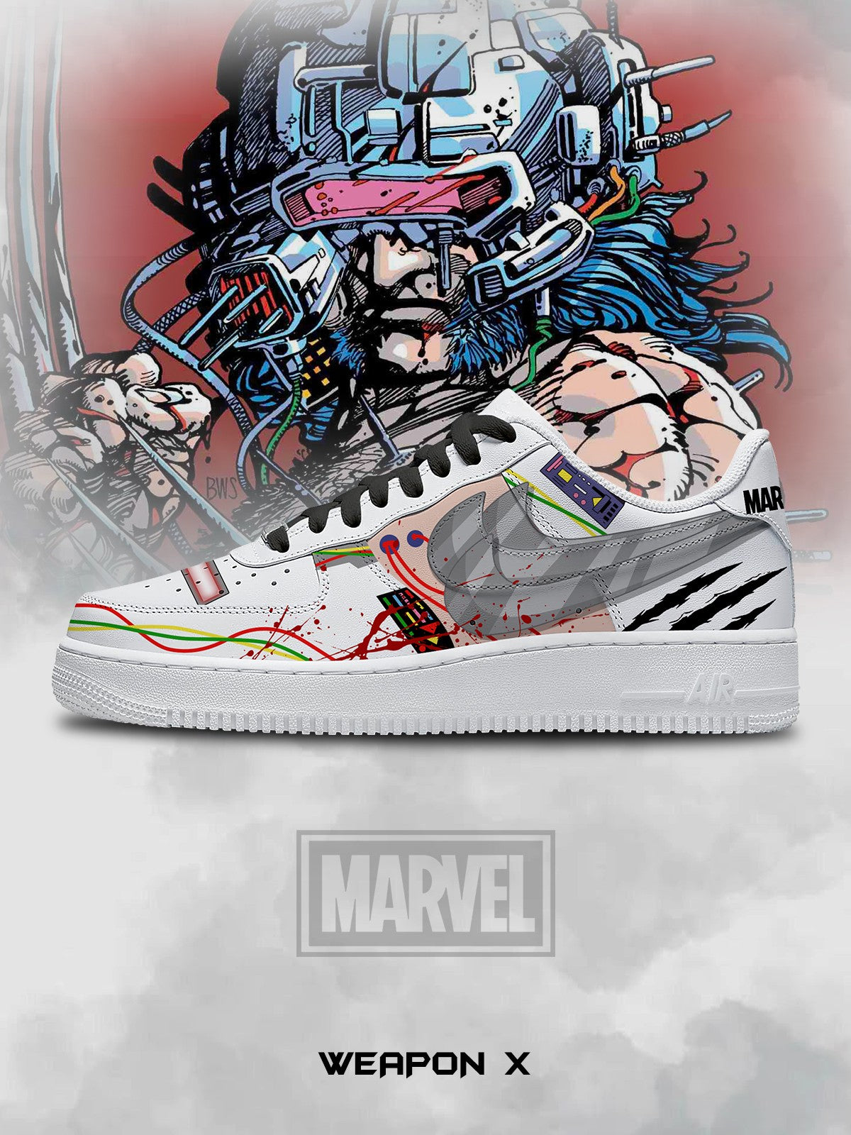 Zapatillas deportivas personalizadas estilo Air de Weapon X V.1