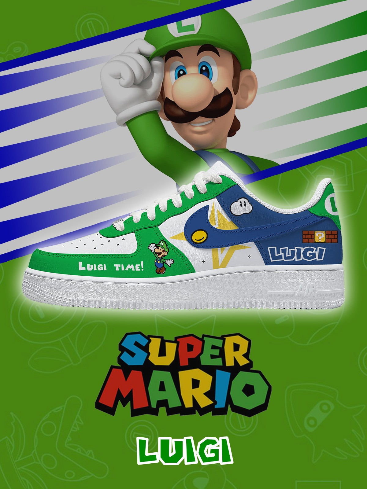 Luigi V.2 Custom Air-Style Sneakers