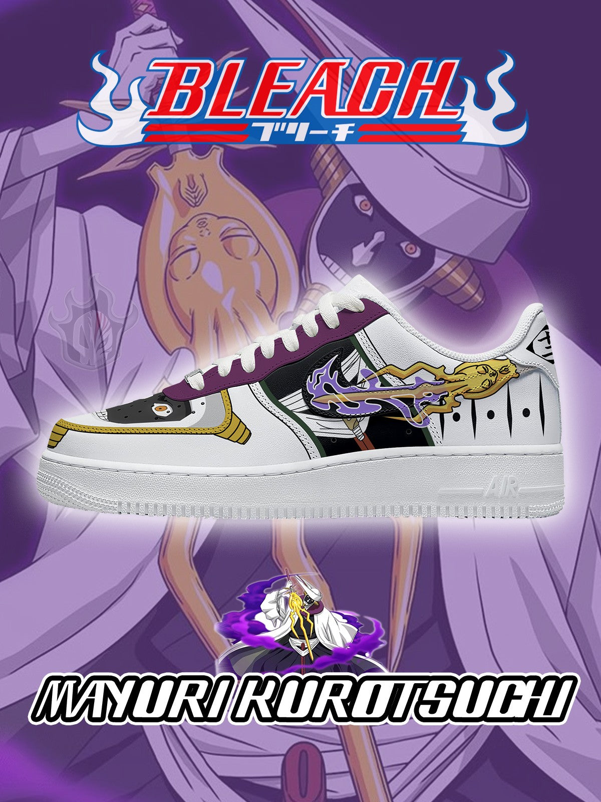 Mayuri Kurotsuchi V.2 Custom Air-Style Sneakers
