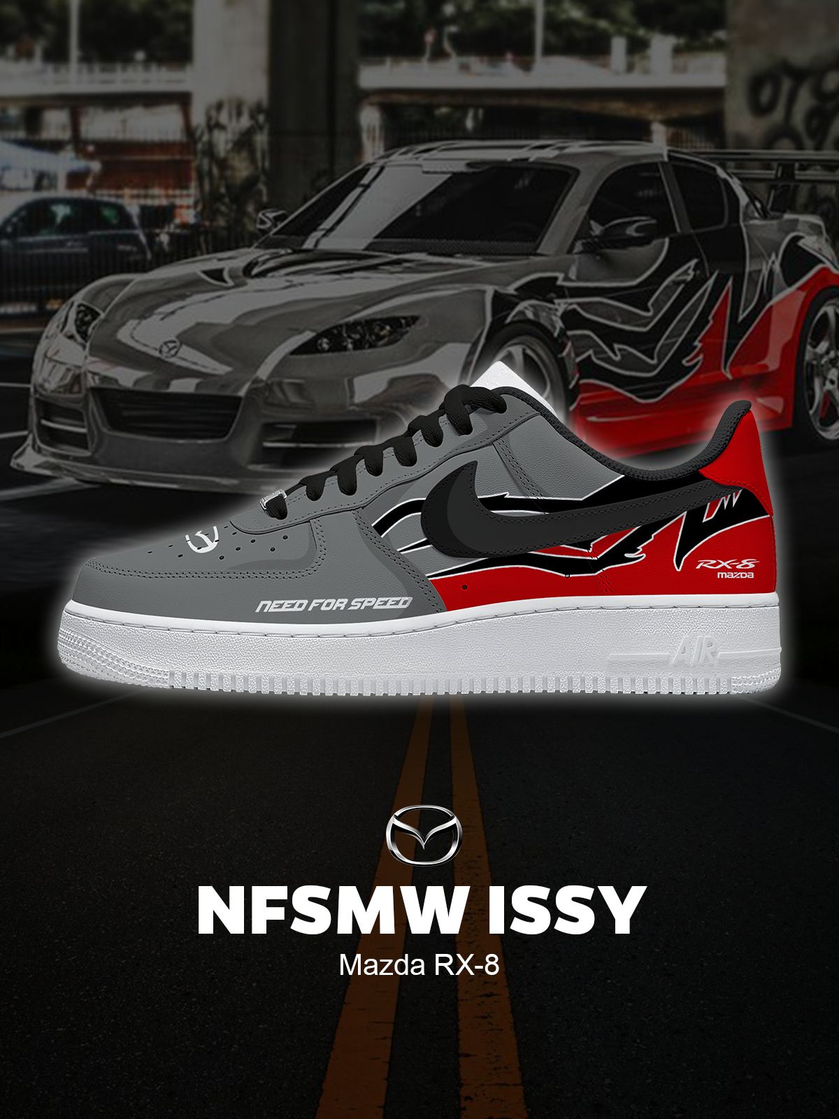 Issy RX-8 Custom Air-Style Sneakers