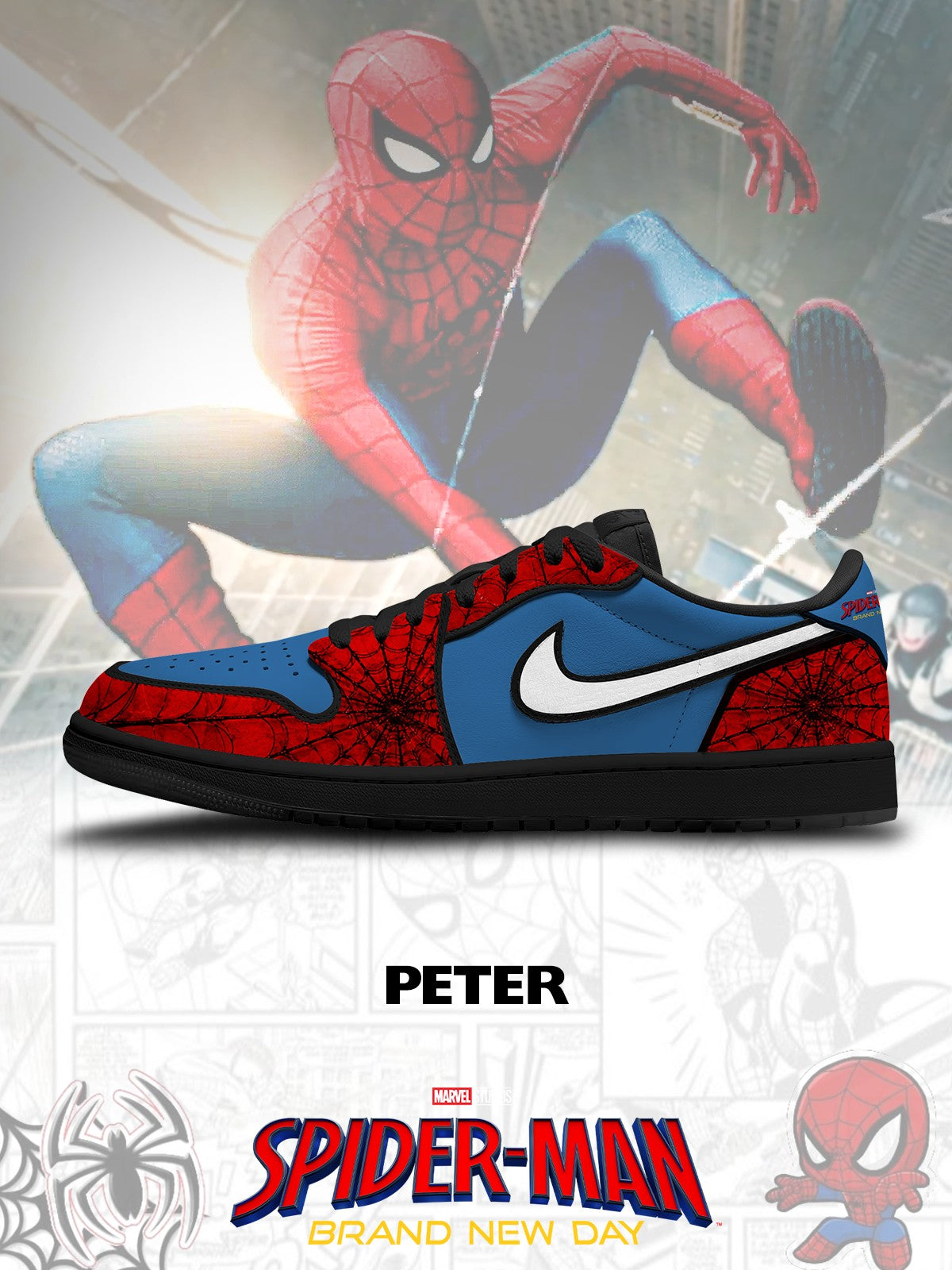 Peter V.6 Custom Low-Top Court Sneakers