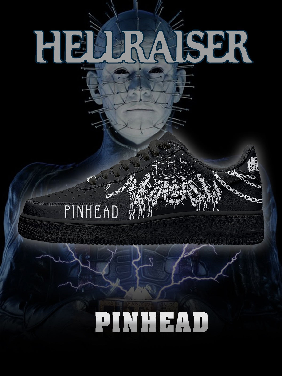 Zapatillas deportivas personalizadas estilo Air de Pinhead V.3