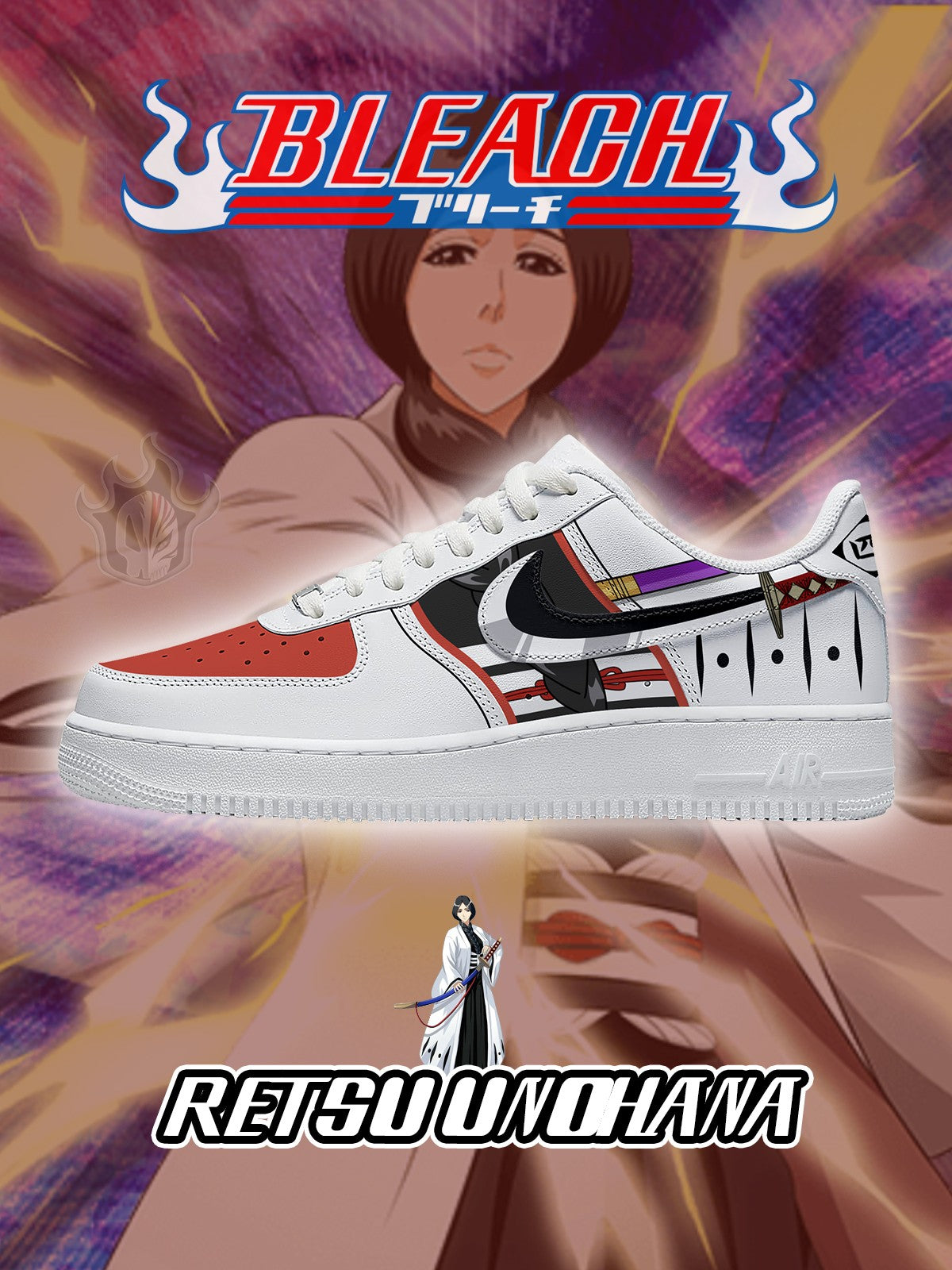 Retsu Unohana V.2 Custom Air-Style Sneakers