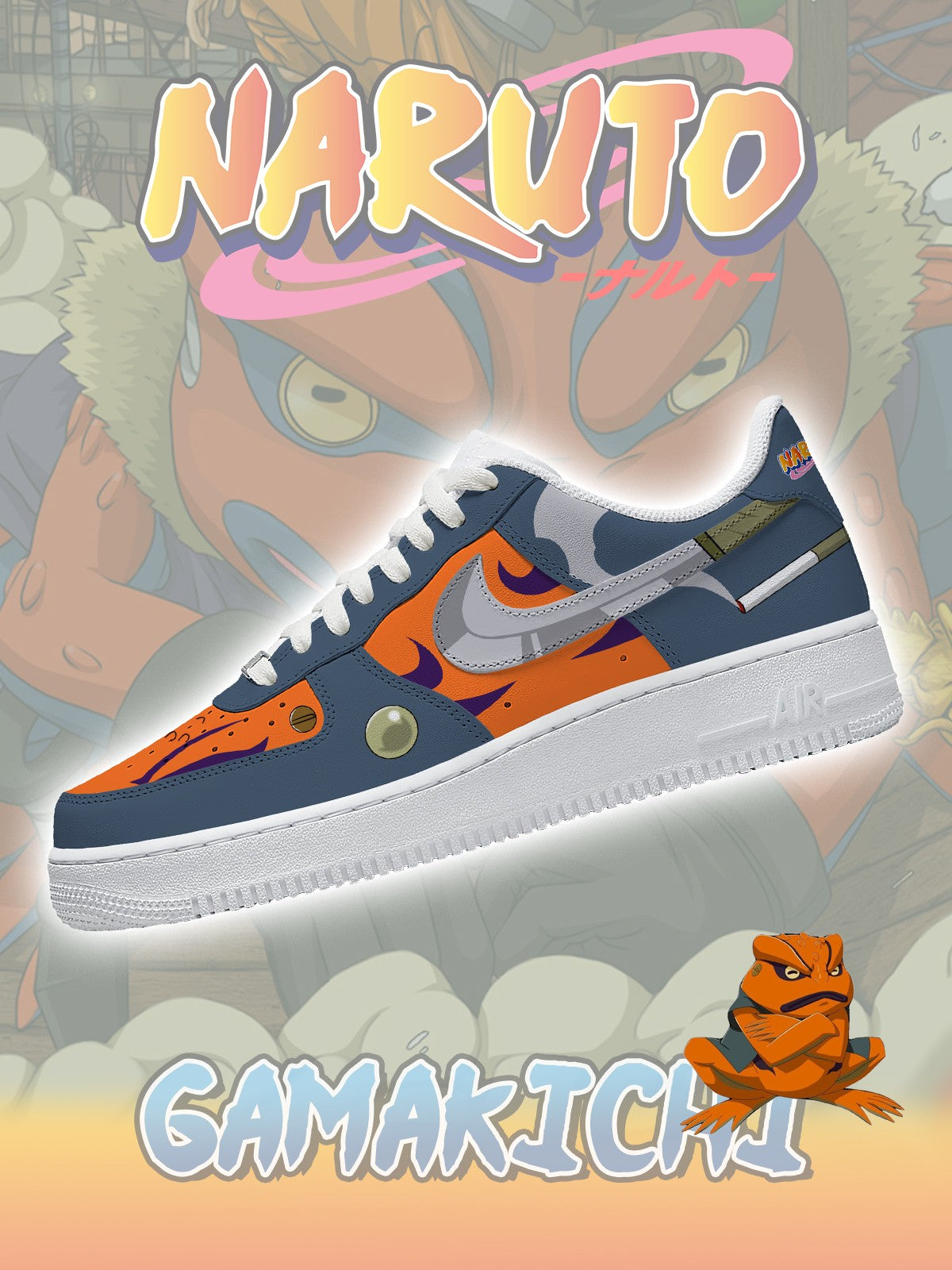 Gamakichi V.1 Custom Air-Style Sneakers