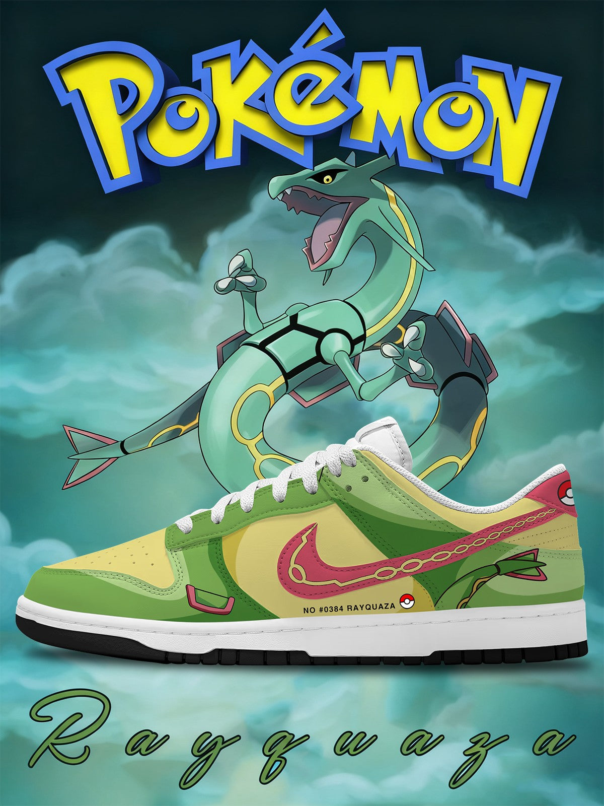 Rayquaza V.1 Custom SB-Style Sneakers