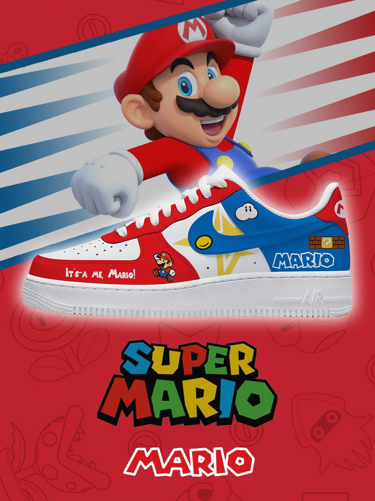 Mario V.4 Custom Air-Style Sneakers