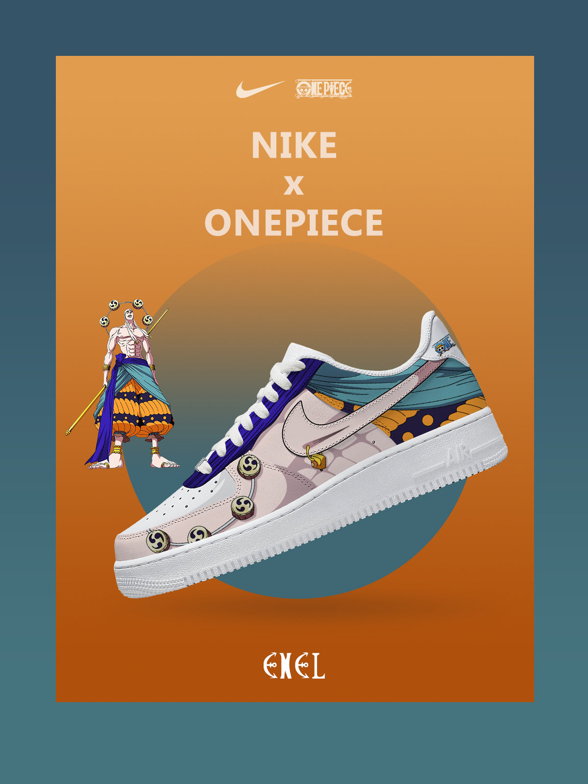 Zapatillas deportivas personalizadas estilo Air Enel V.1