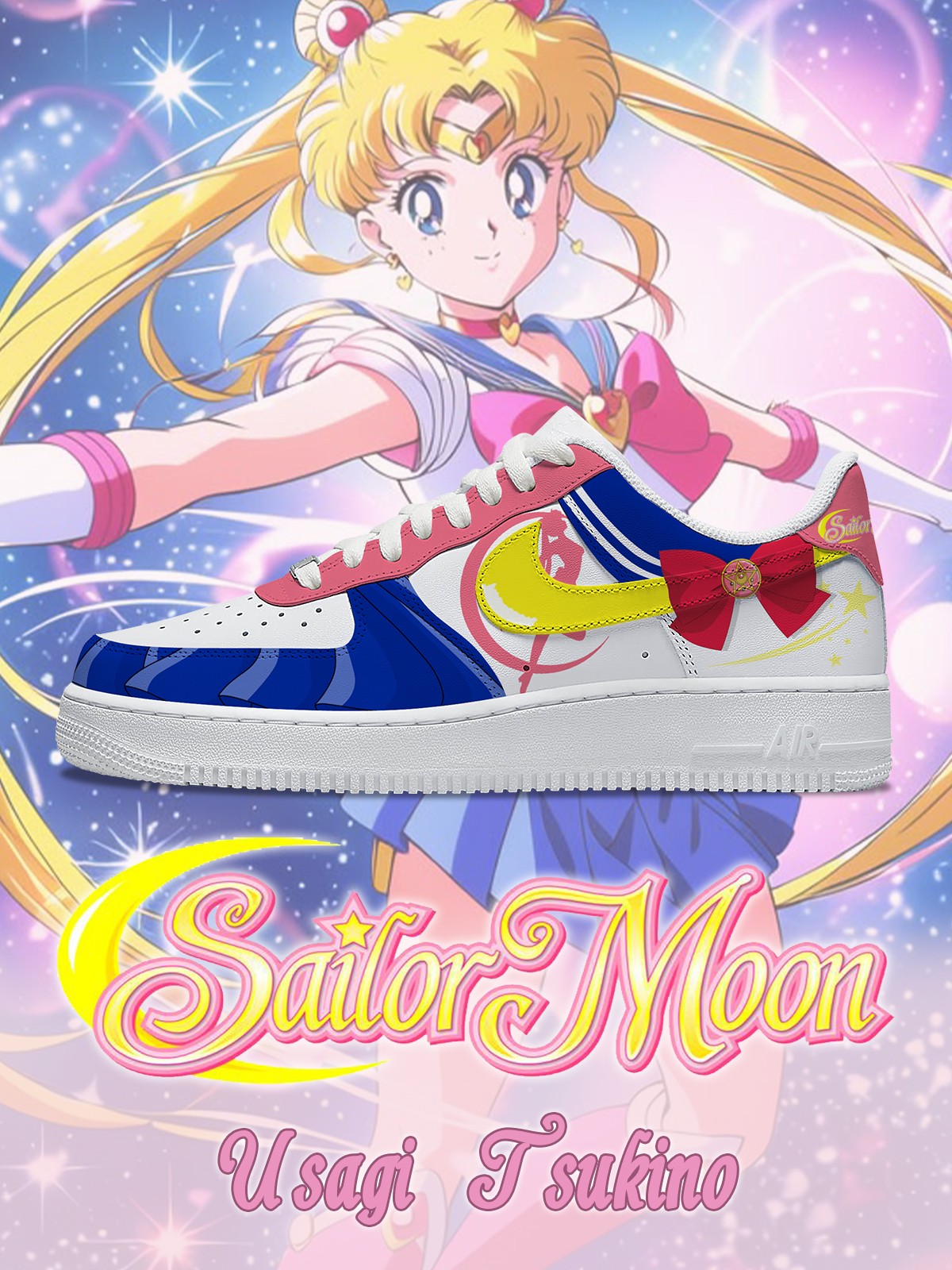 Usagi Tsukino V.1 Custom Air-Style Sneakers