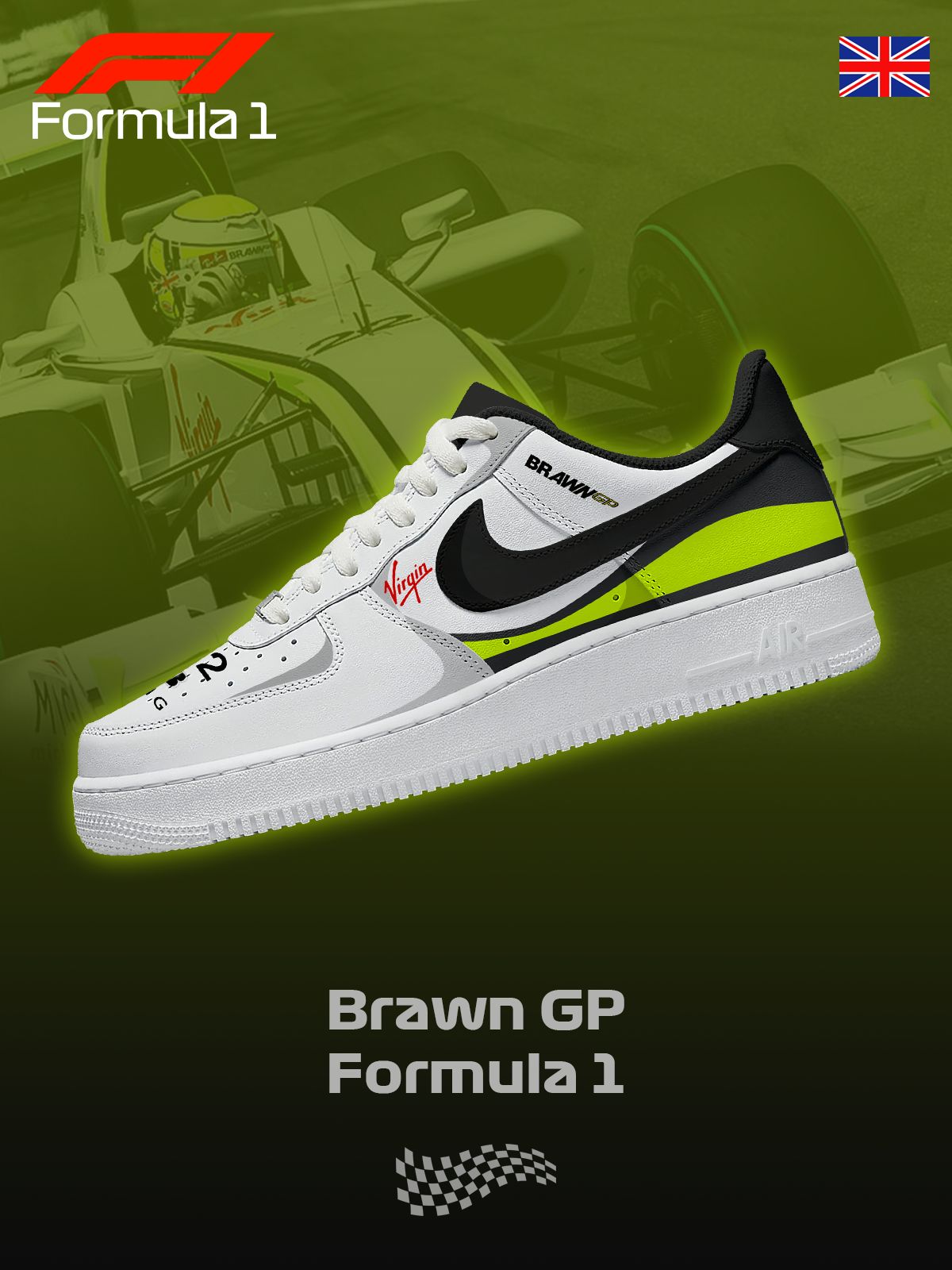 BGP F.1 Custom Air-Style Sneakers