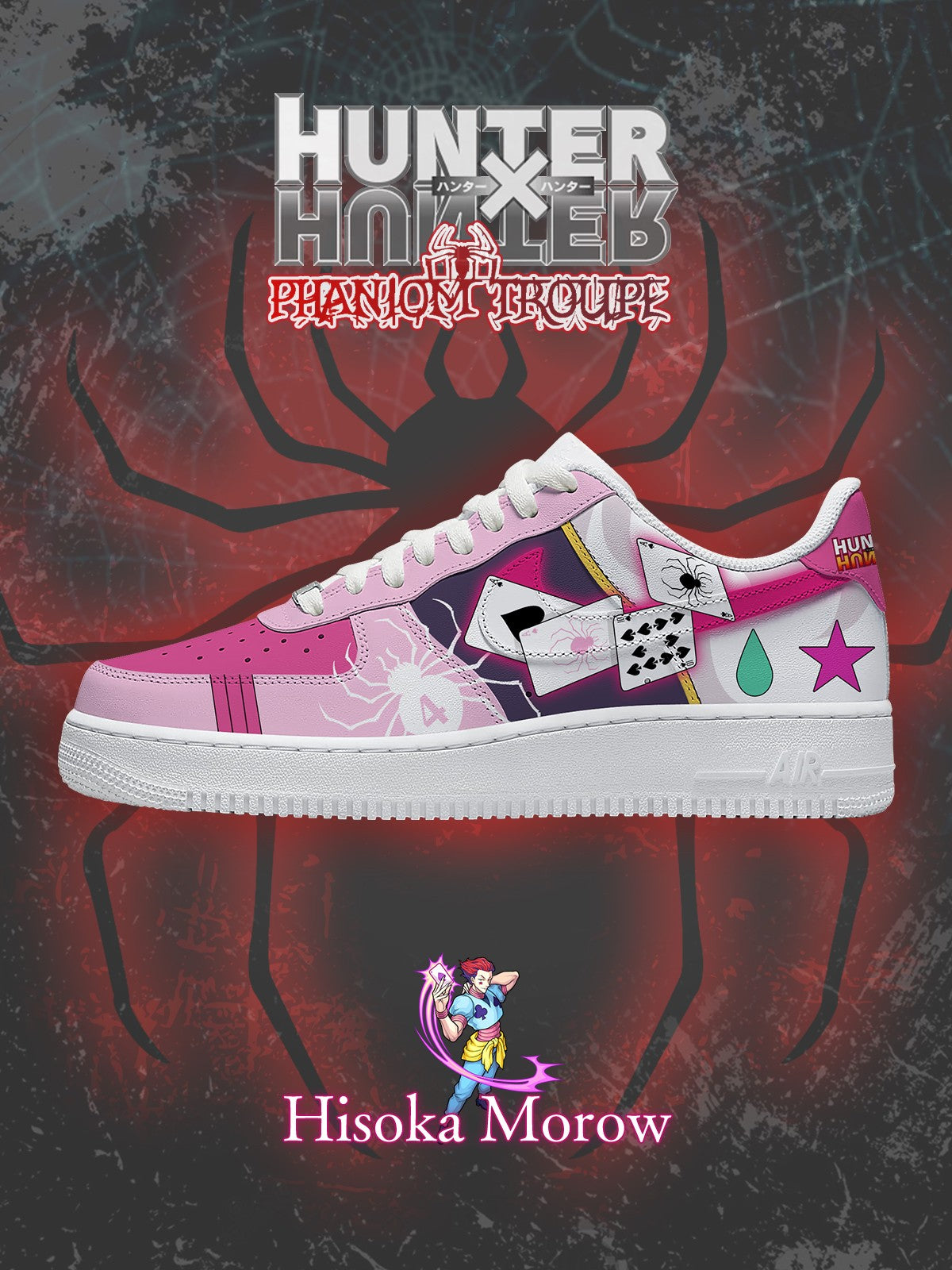 Hisoka Morow V.2 Custom Air-Style Sneakers