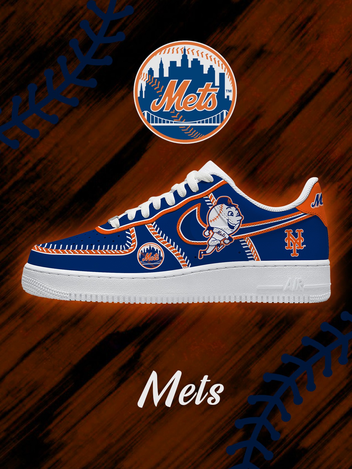 Zapatillas NYM Baseball V.4 personalizadas estilo Air
