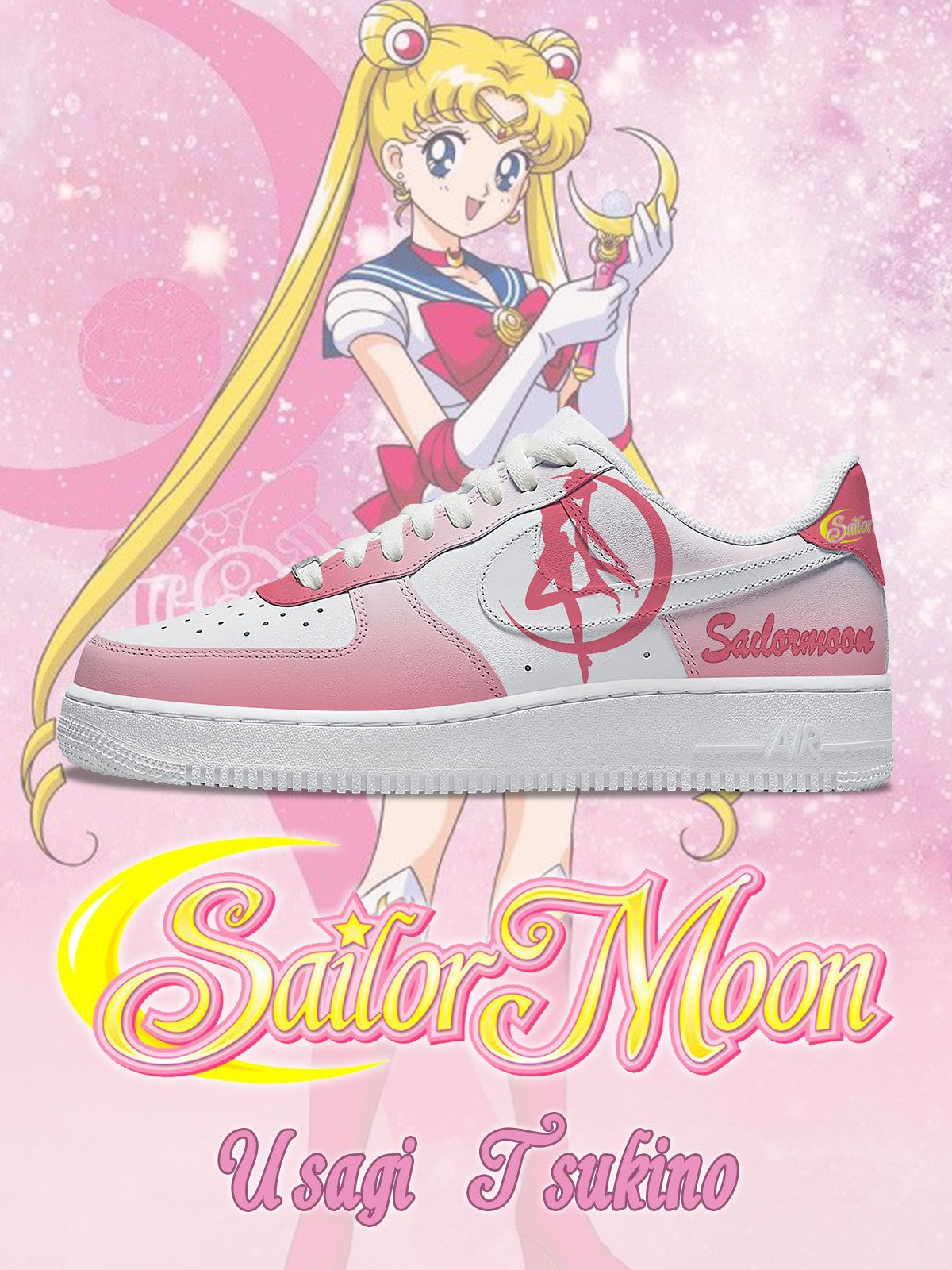Usagi Tsukino V.3 Custom Air-Style Sneakers