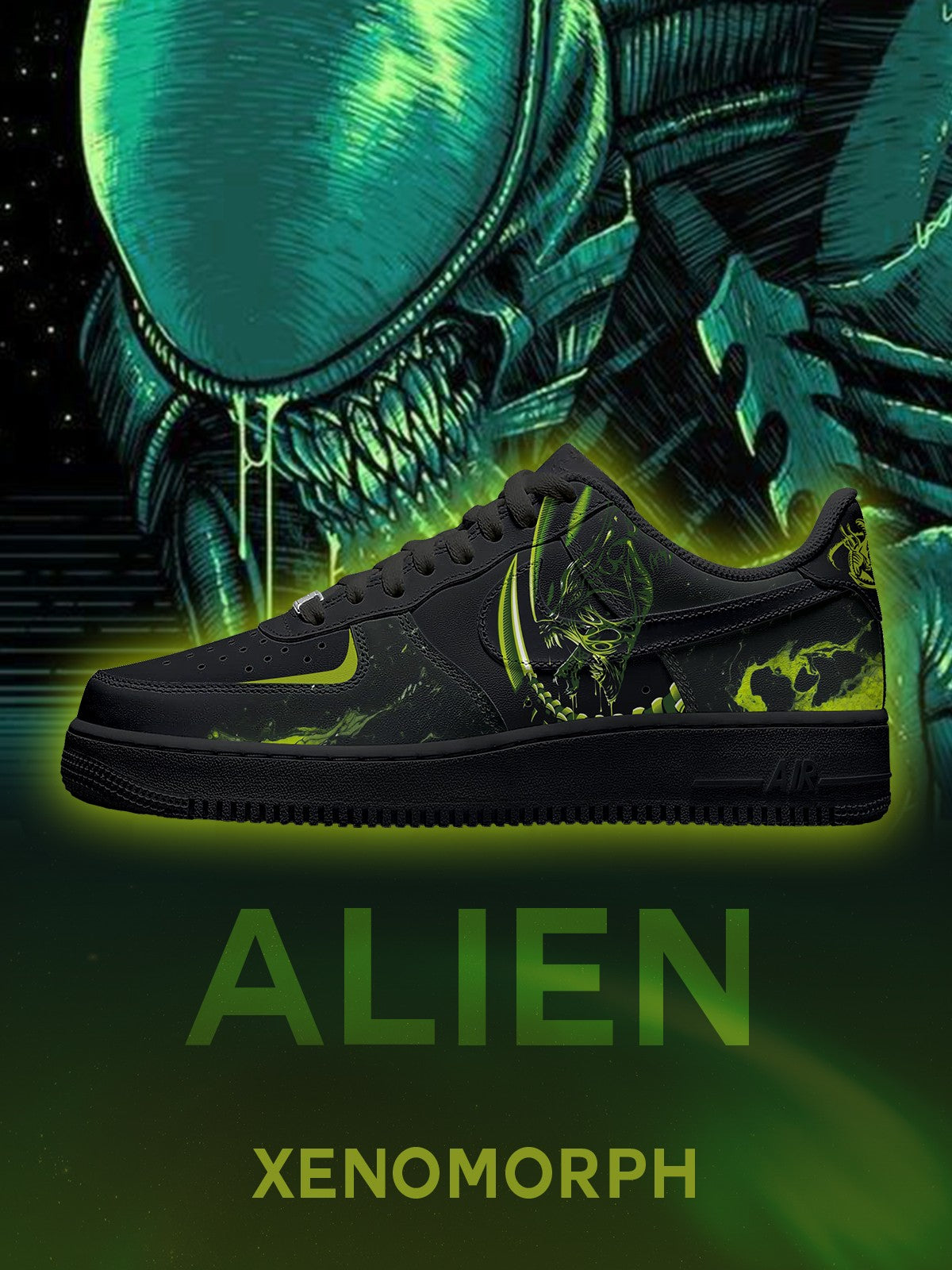 Zapatillas deportivas personalizadas Xenomorph V.1 Air-Style