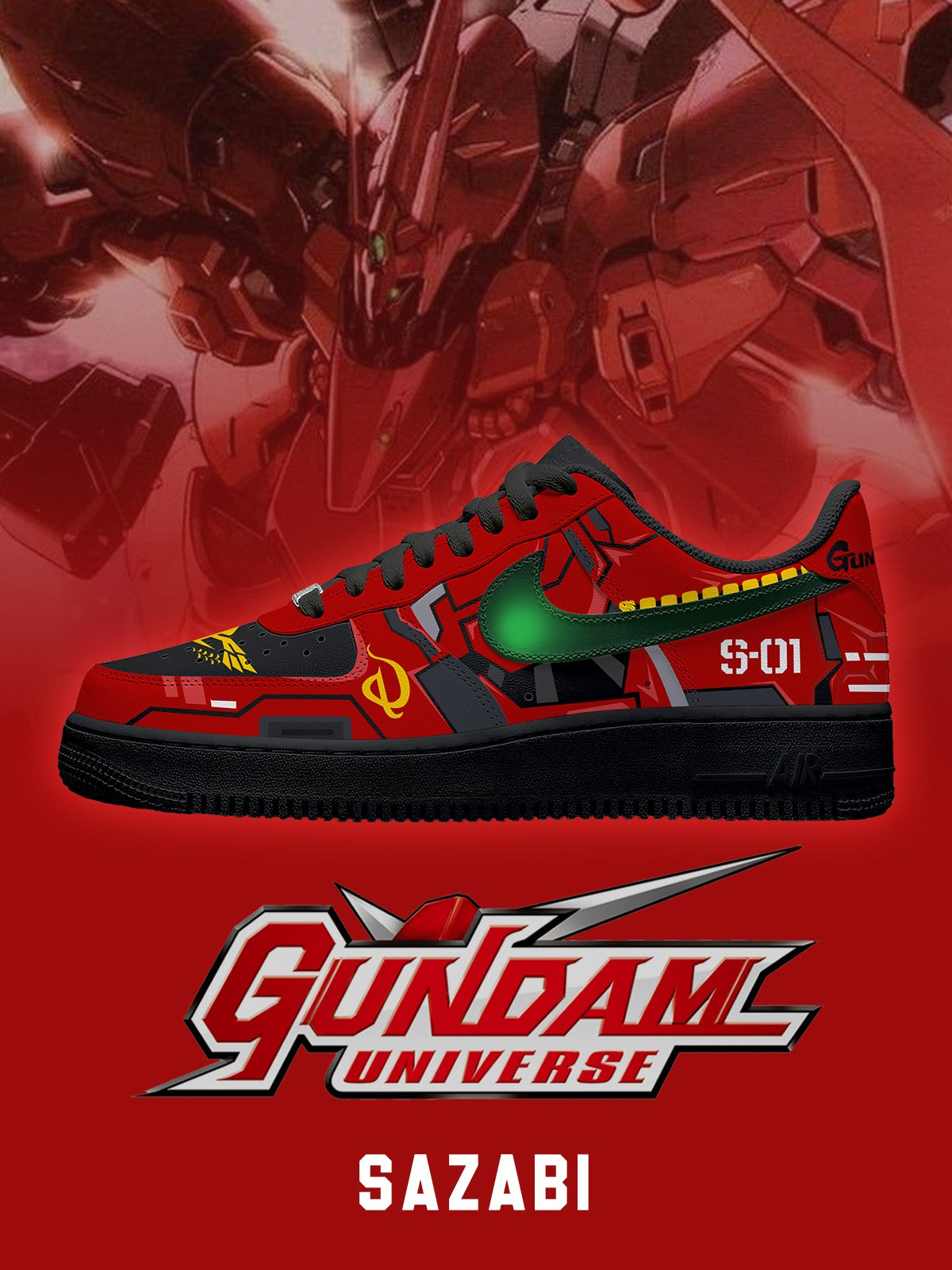 Sazabi V.1 Custom Air-Style Sneakers