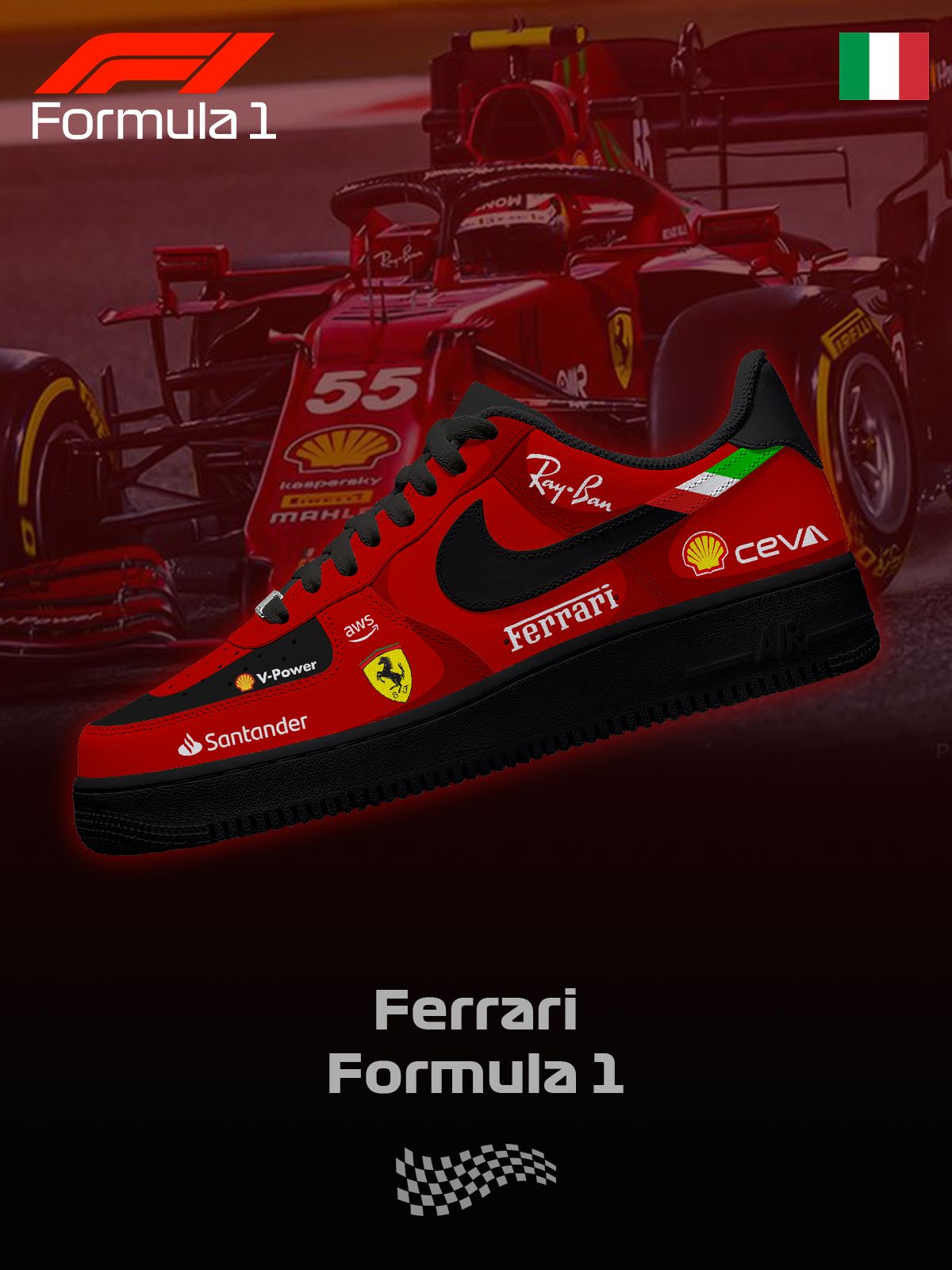 SFR F.1 V.1 Custom Air-Style Sneakers