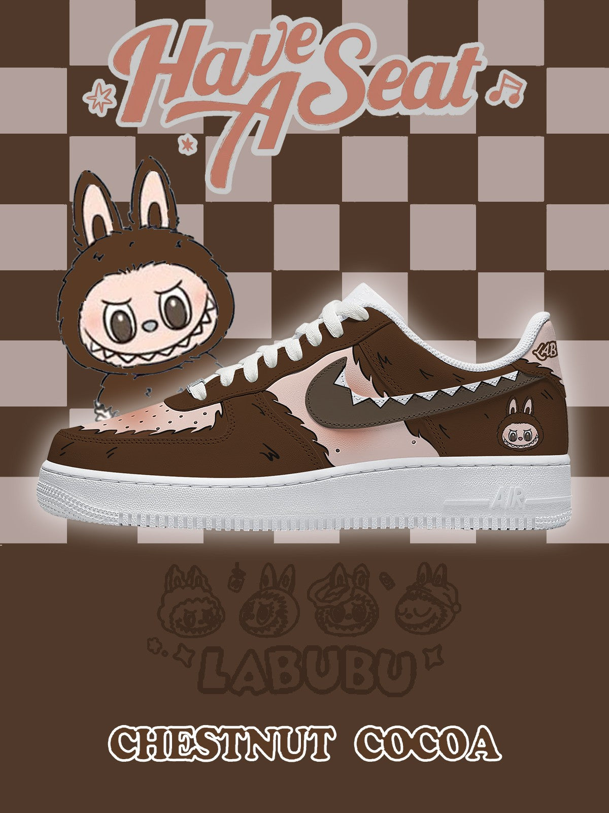 Chestnut Cocoa V.1 Custom Air-Style Sneakers