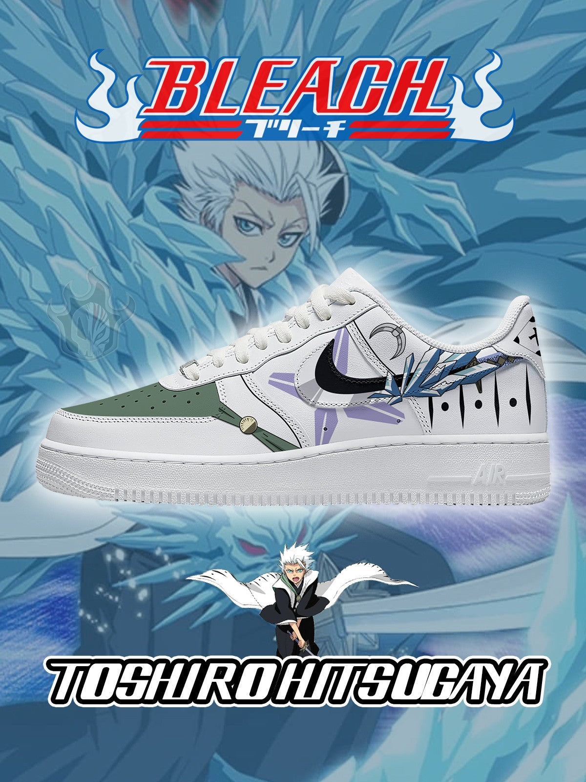 Toshiro Hitsugaya V.2 Custom Air-Style Sneakers