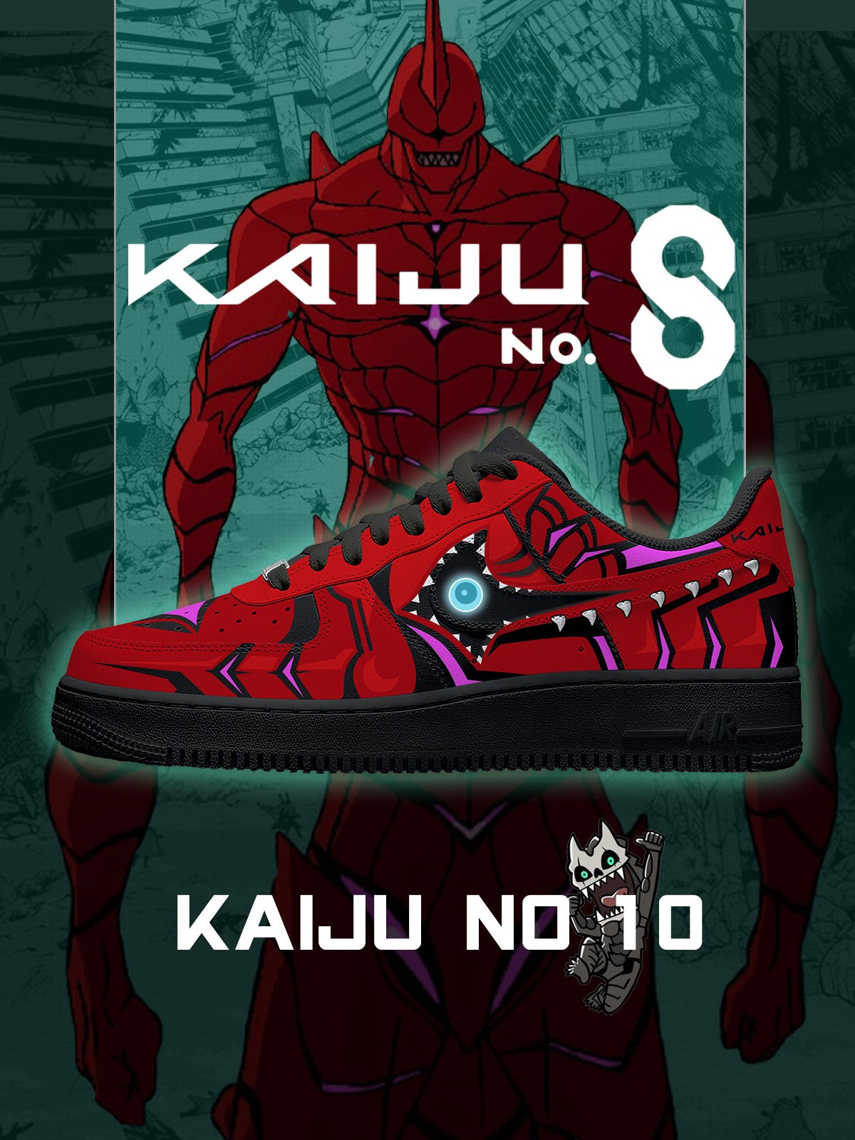 Kaiju No.10 V.1 Custom Air-Style Sneakers