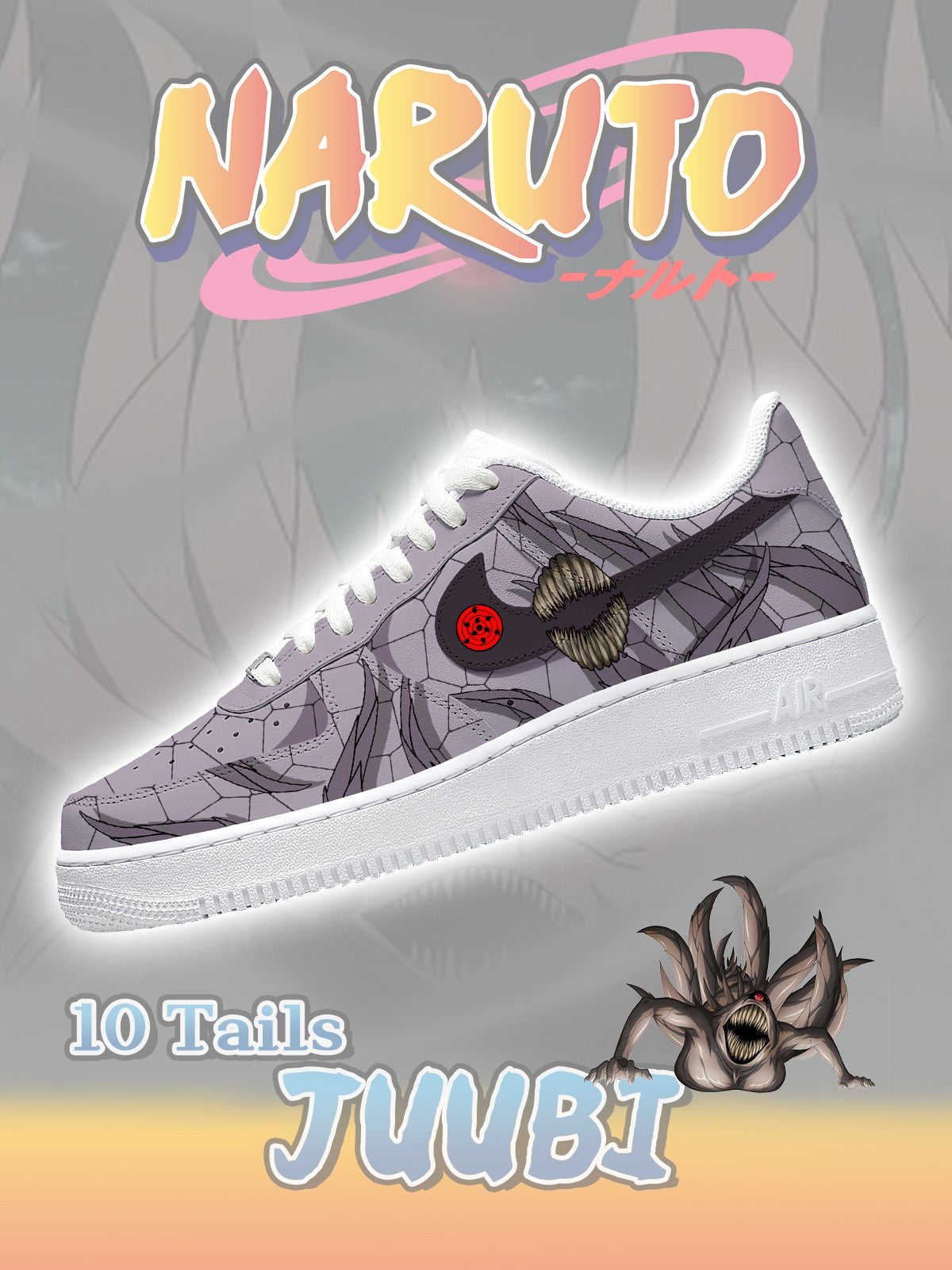 Zapatillas deportivas estilo aire personalizadas Juubi de diez colas