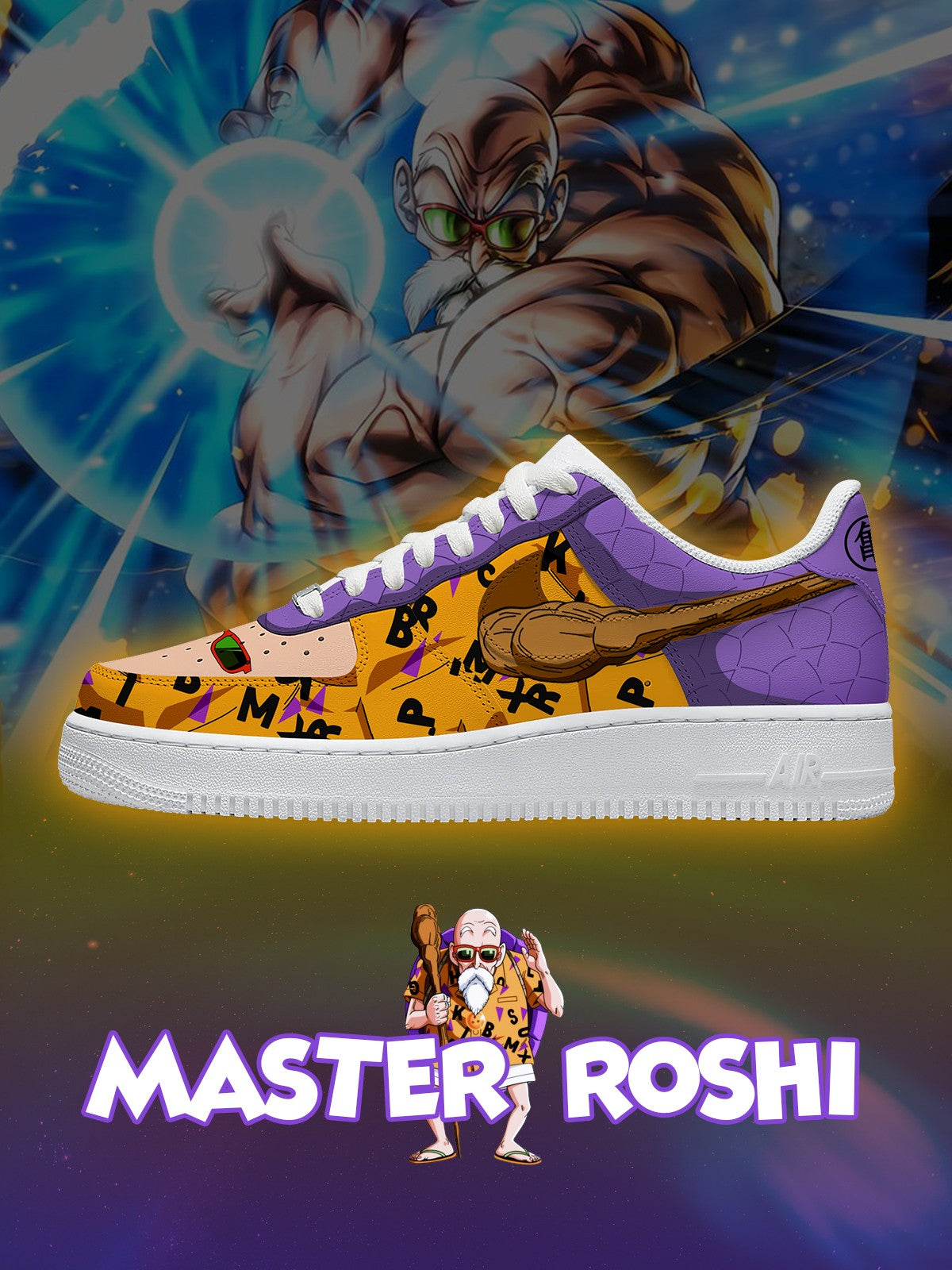 Zapatillas deportivas personalizadas estilo Air Master Roshi V.1
