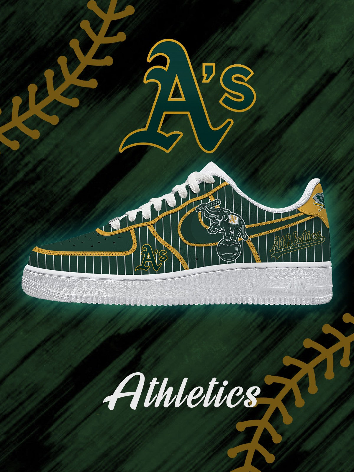 Zapatillas deportivas personalizadas Oakland Baseball V.2 Air-Style