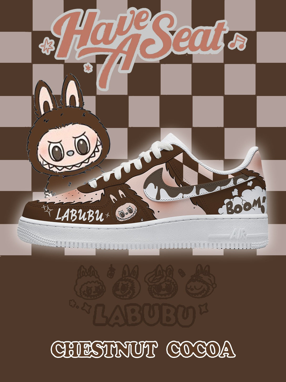 Chestnut Cocoa V.3 Custom Air-Style Sneakers