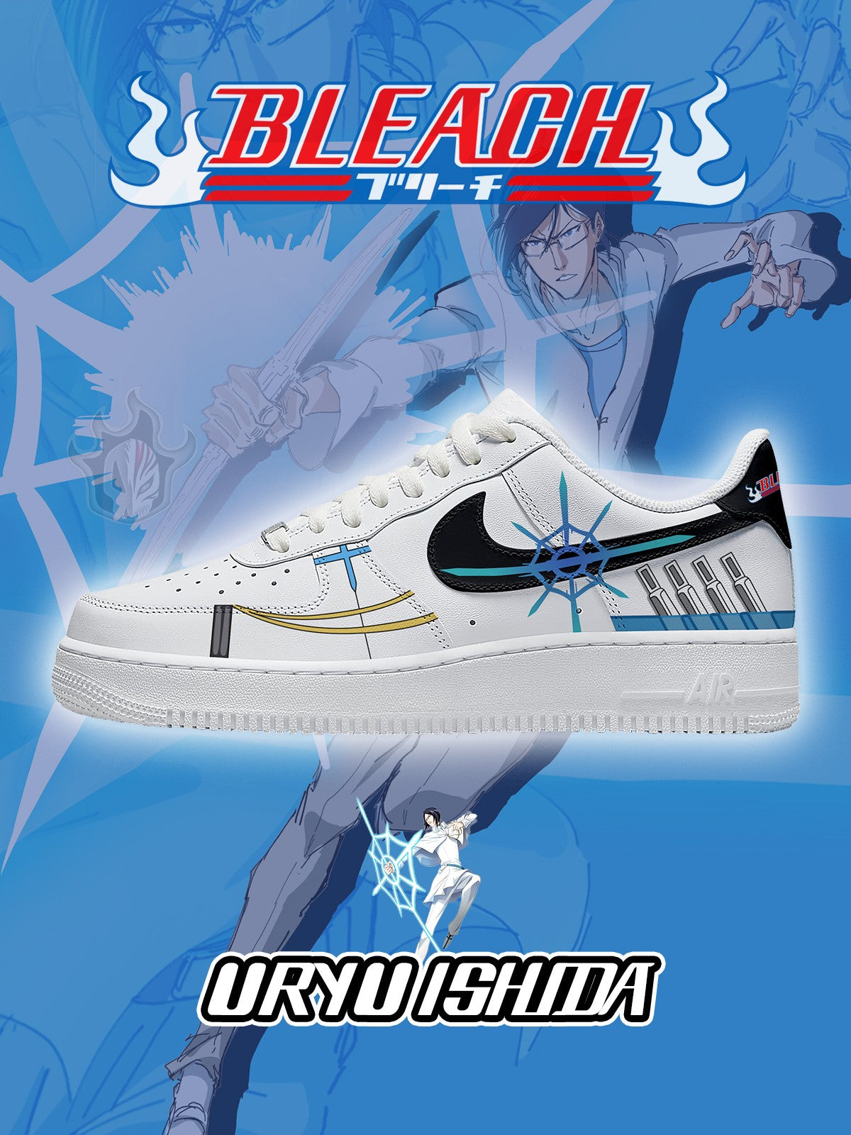 Uryu Ishida V.2 Custom Air-Style Sneakers