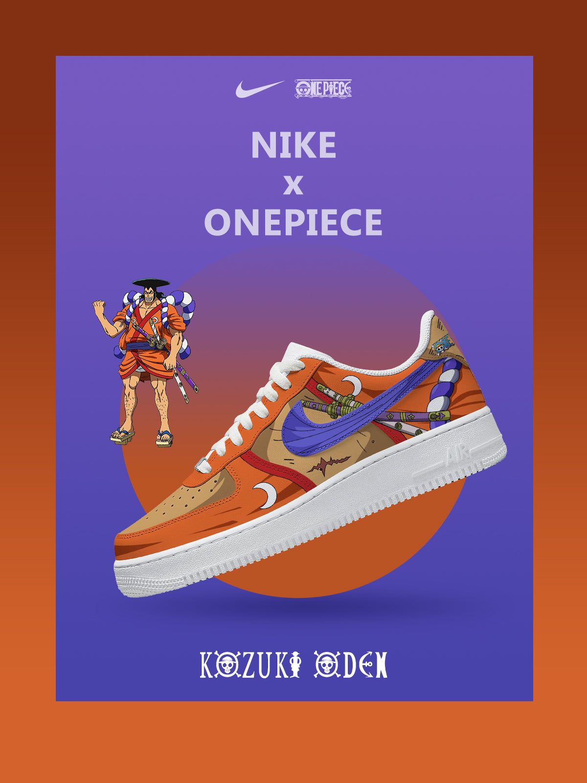 Zapatillas Kozuki Oden V.1 personalizadas estilo Air