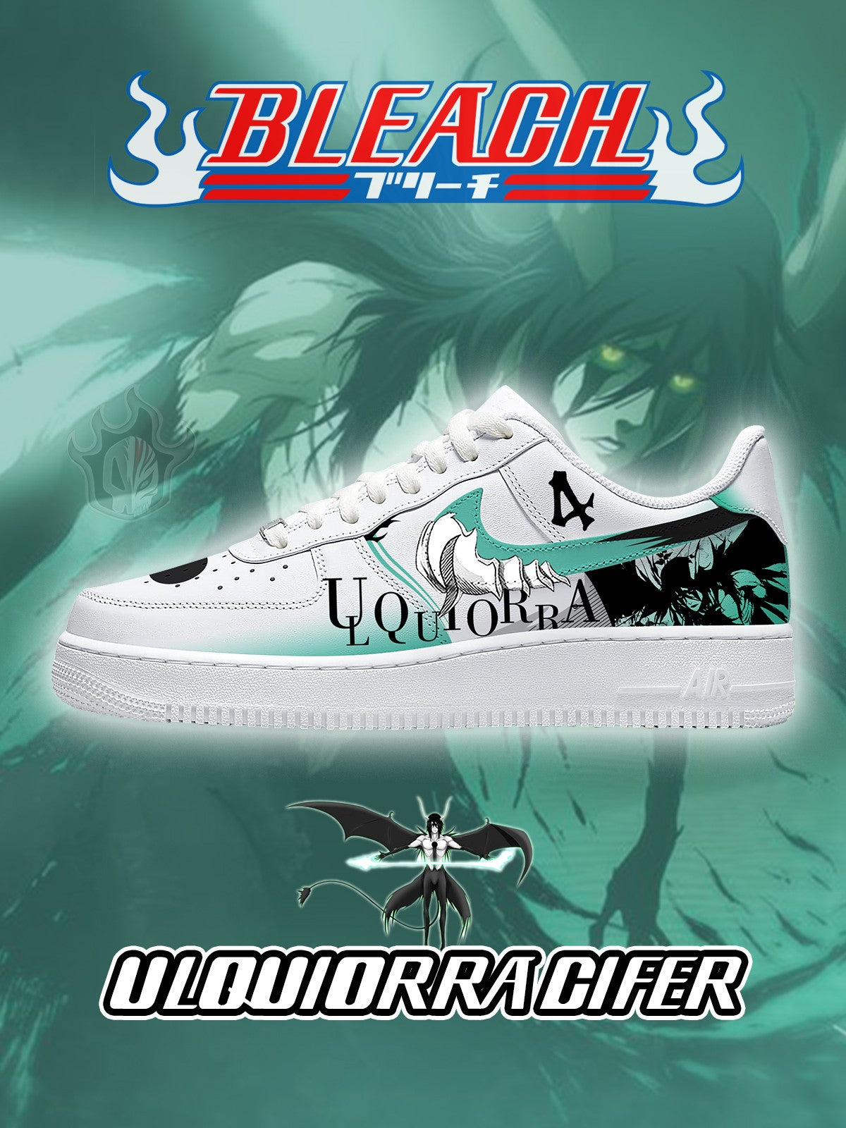 Ulquiorra Cifer Custom Air-Style Sneakers