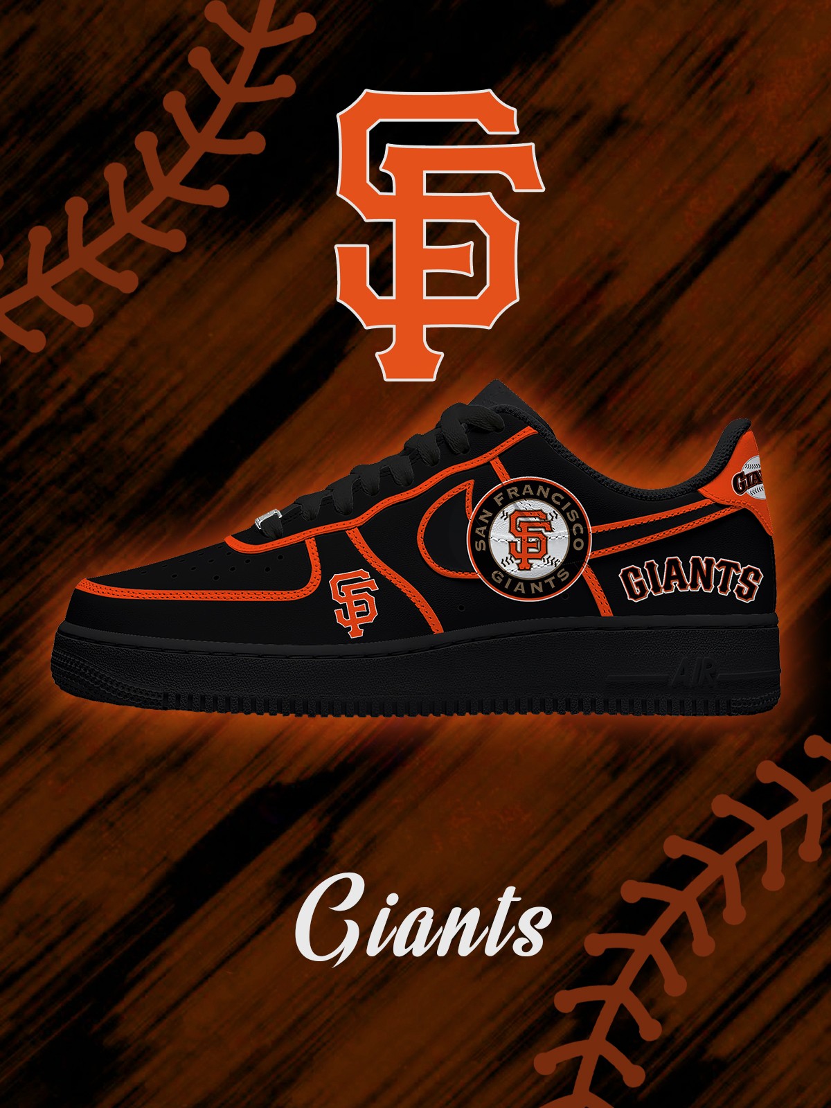 Zapatillas deportivas personalizadas San Francisco Baseball V.2 Air-Style