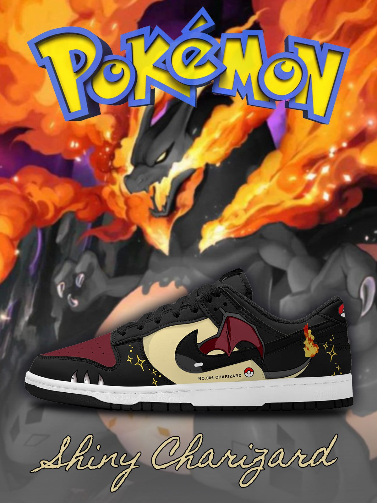 Shiny Charizard V.1 Custom SB-Style Sneakers