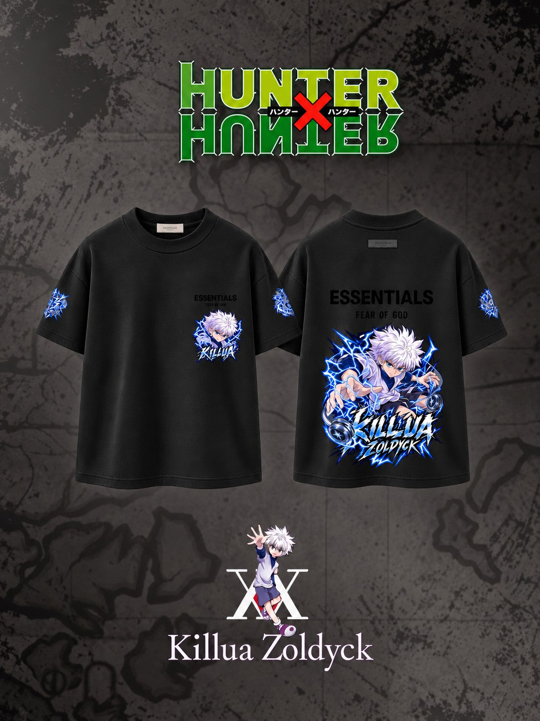 Killua Zoldyck V.1 Custom Ess. T-Shirt