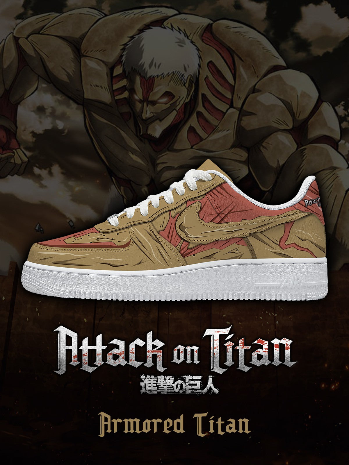 Armored Titan V.1 Custom Air-Style Sneakers