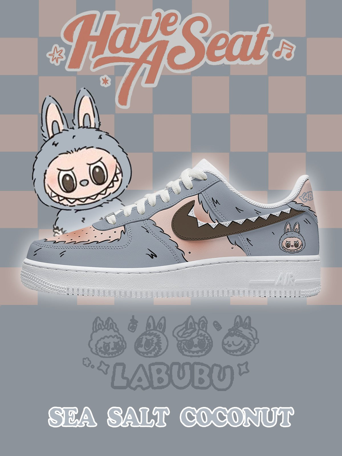 Sea Salt Coconut V.1 Custom Air-Style Sneakers