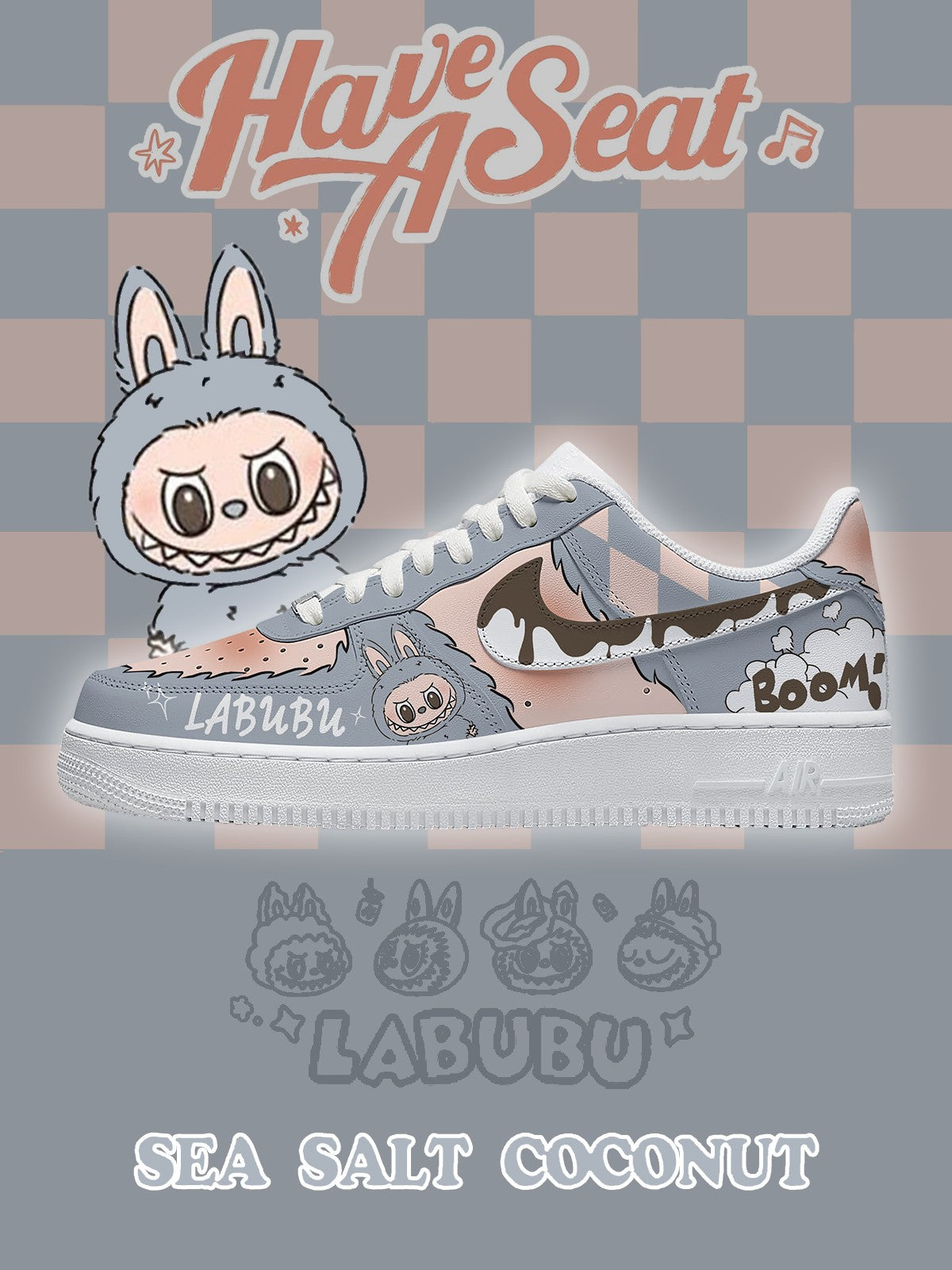 Sea Salt Coconut V.3 Custom Air-Style Sneakers