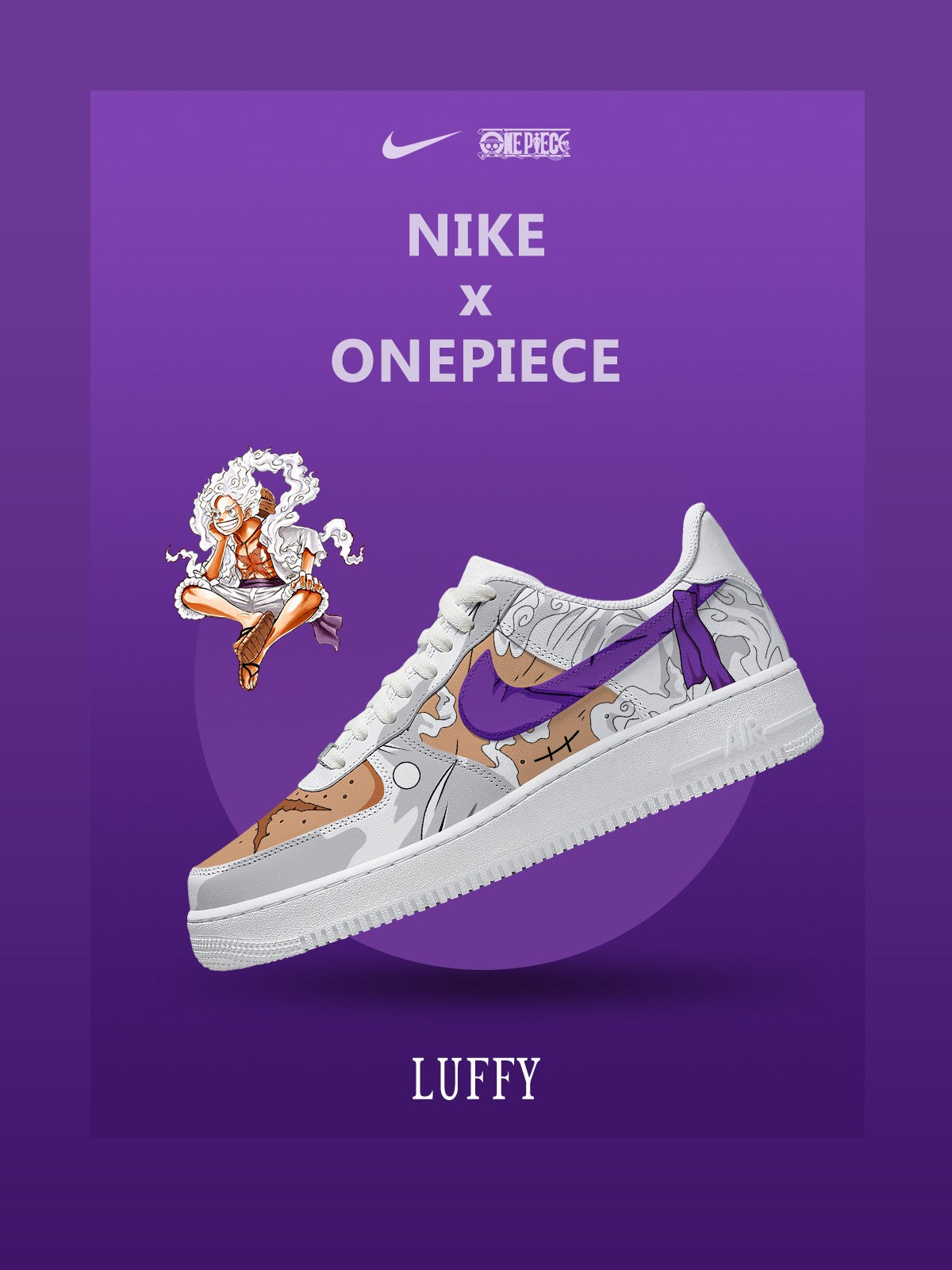 Monkey D. Luffy V.5 Custom Air-Style Sneakers