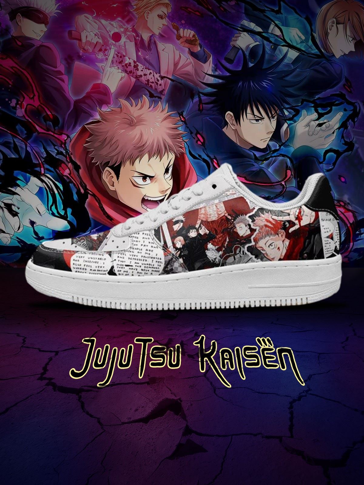Zapatillas deportivas Air-Style personalizadas JJK Series No.1