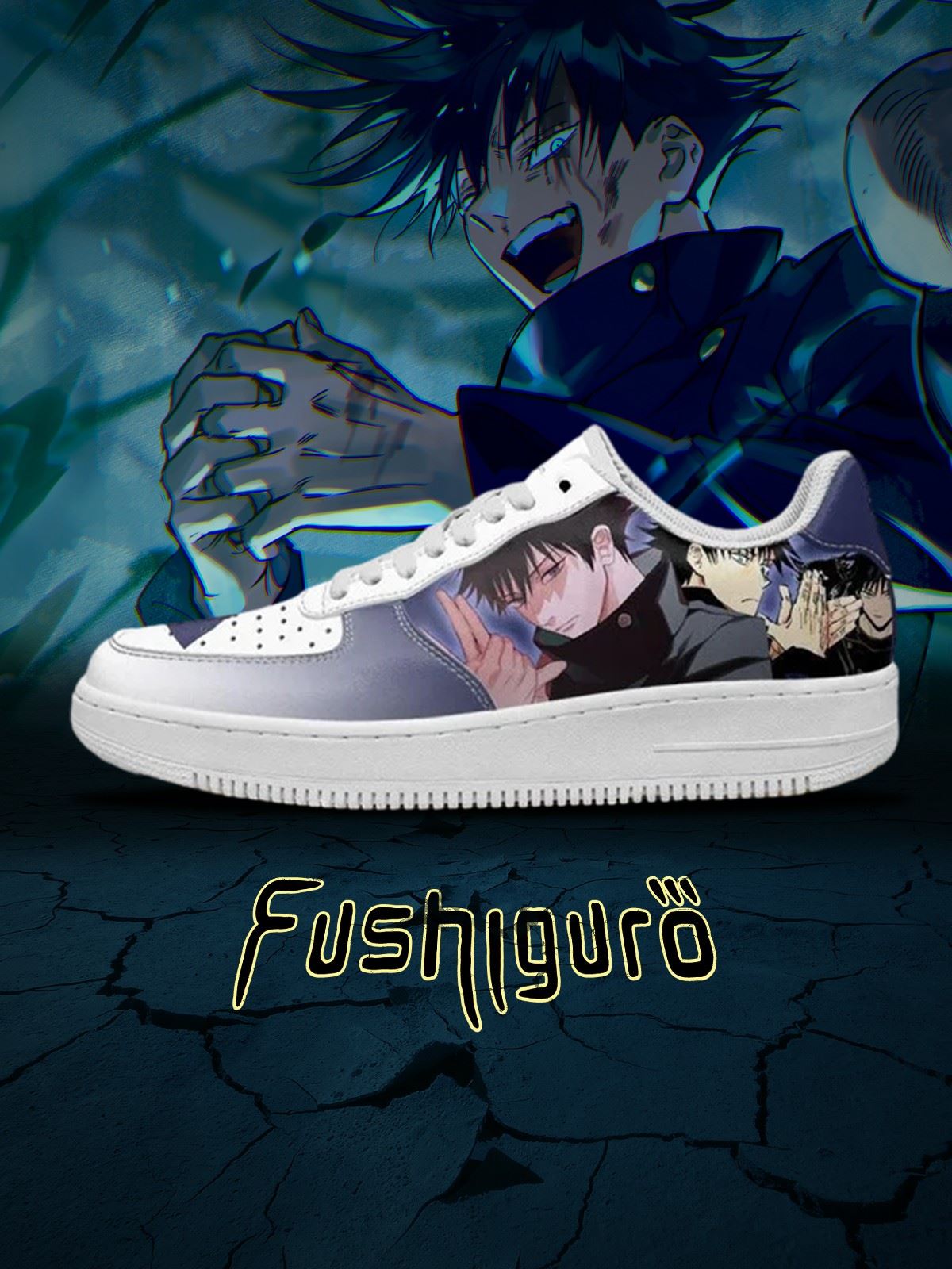 Megumi Fushiguro No.2 Custom Air-Style Sneakers