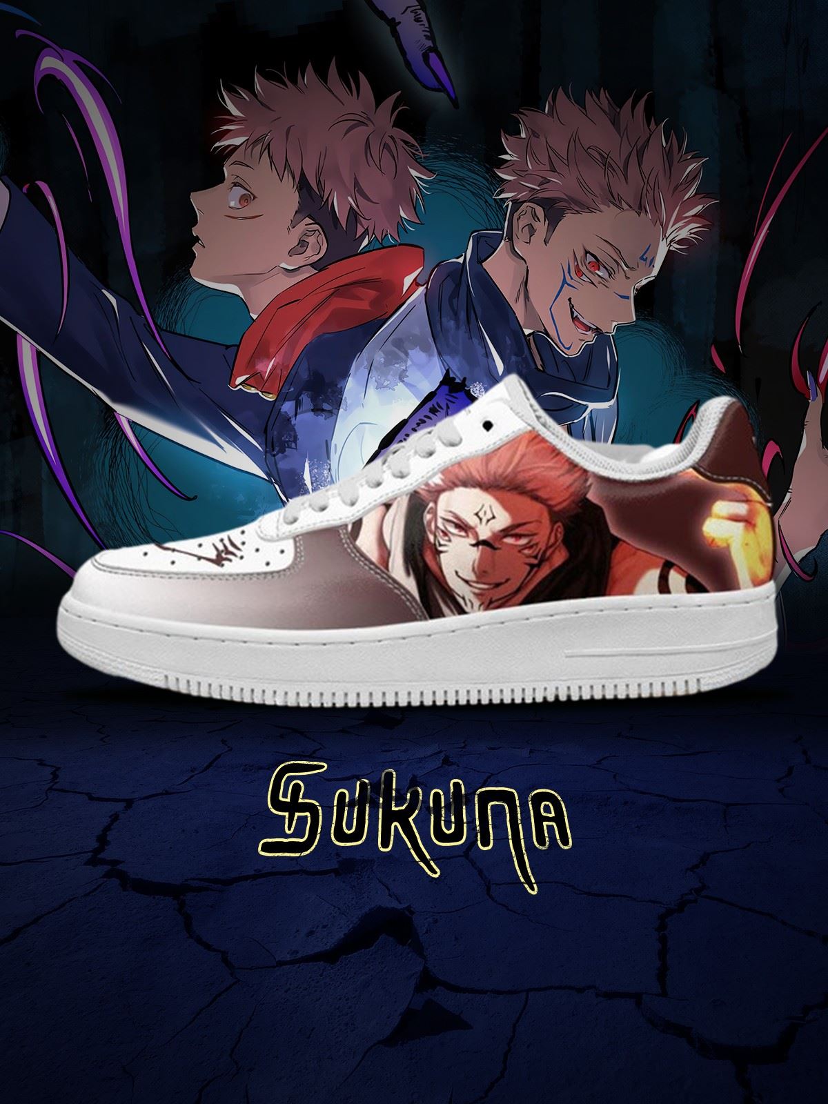 Zapatillas deportivas estilo aire personalizadas Ryomen Sukuna No.2