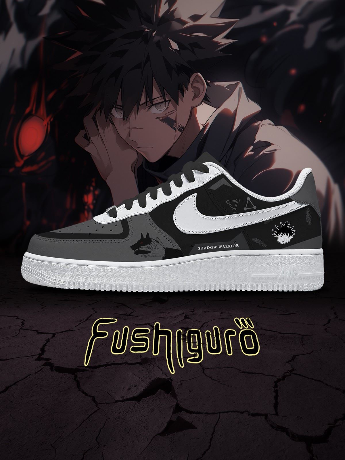 Zapatillas deportivas Air-Style personalizadas número 1 de Megumi Fushiguro