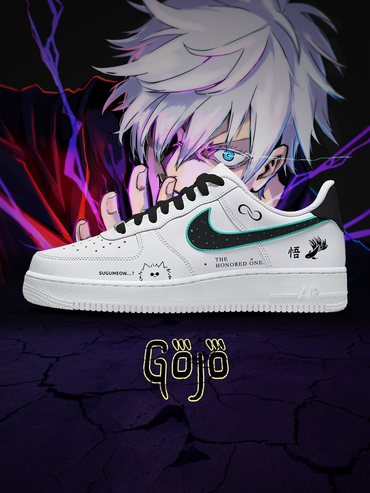 Satoru Gojo No.1 Custom Air-Style Sneakers