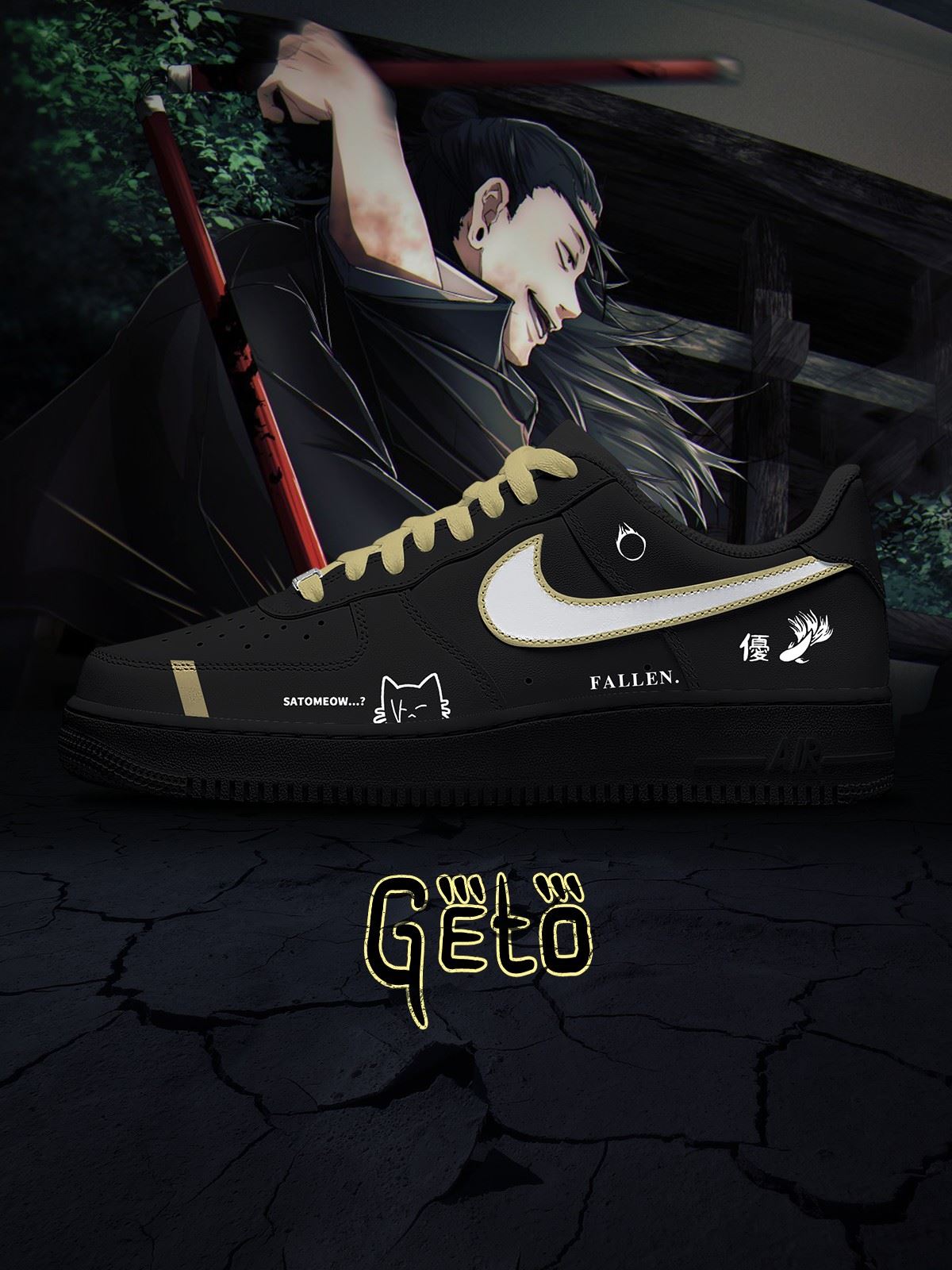 Suguru Geto No.1 Custom Air-Style Sneakers