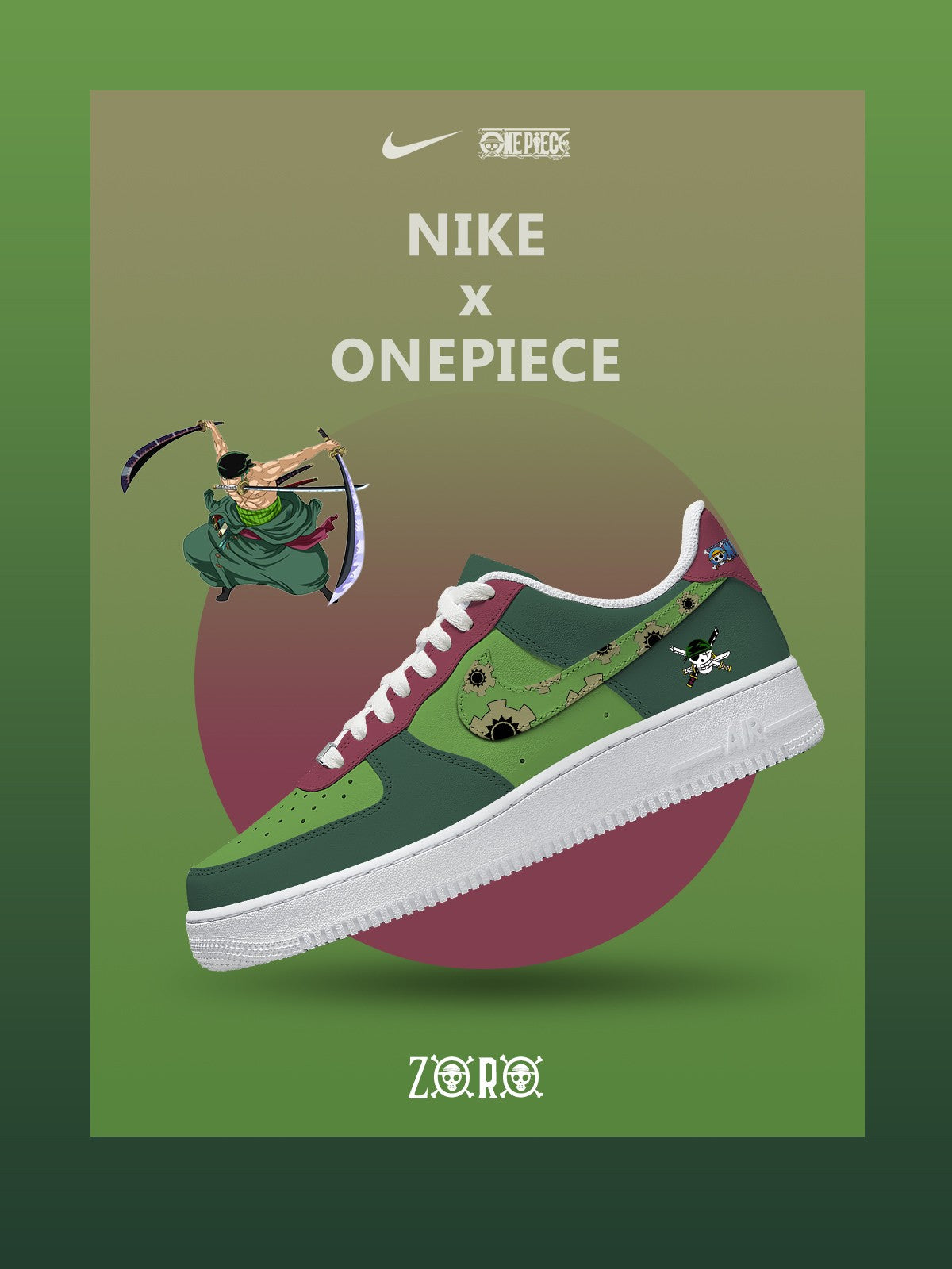 Zoro V.1 Custom Air-Style Sneakers