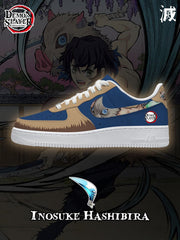 Zapatillas deportivas estilo aire personalizadas de Inosuke Hashibira