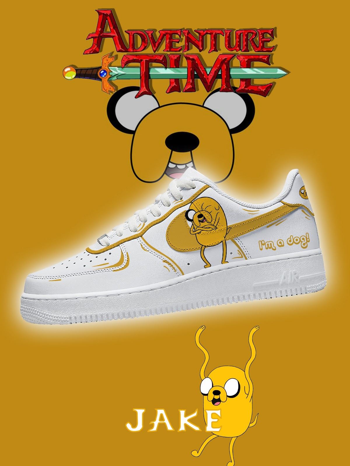 Jake the Dog V.1 Custom Air-Style Sneakers