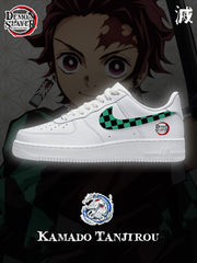 Zapatillas deportivas estilo aire personalizadas Tanjiro Kamado V.1